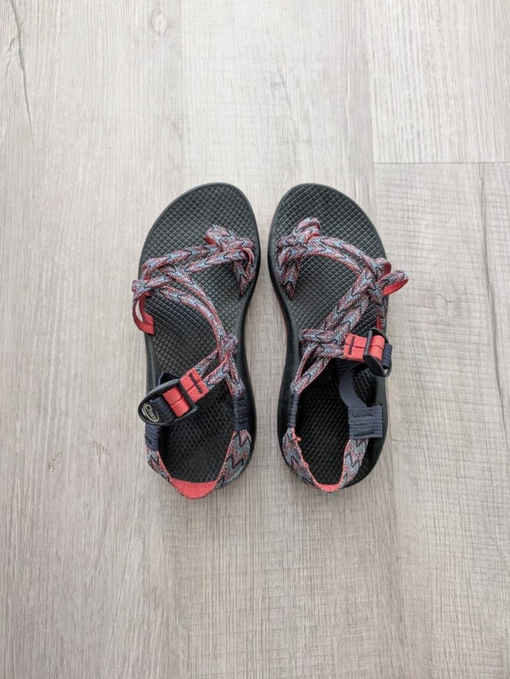 Chaco ZX/2 Classic Women Sandals Motif Eclipse Black Multi Color Size 8